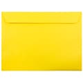 JAM Paper Booklet Envelope, 9 x 12, Yellow, 1000/Carton (5156775B)