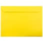 JAM Paper 9 x 12 Booklet Colored Envelopes, Yellow Recycled, 25/Pack (5156775)