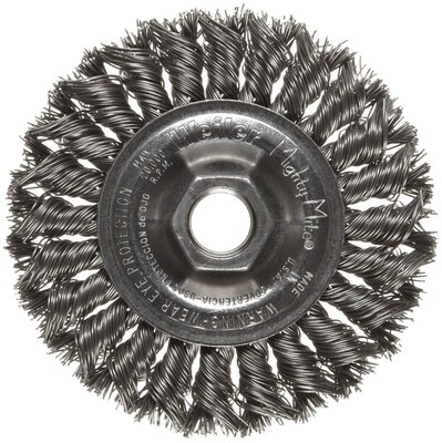 Weiler® Dualife® Standard Twist Knot Wheels, 0.02 Wire, 24 Knots