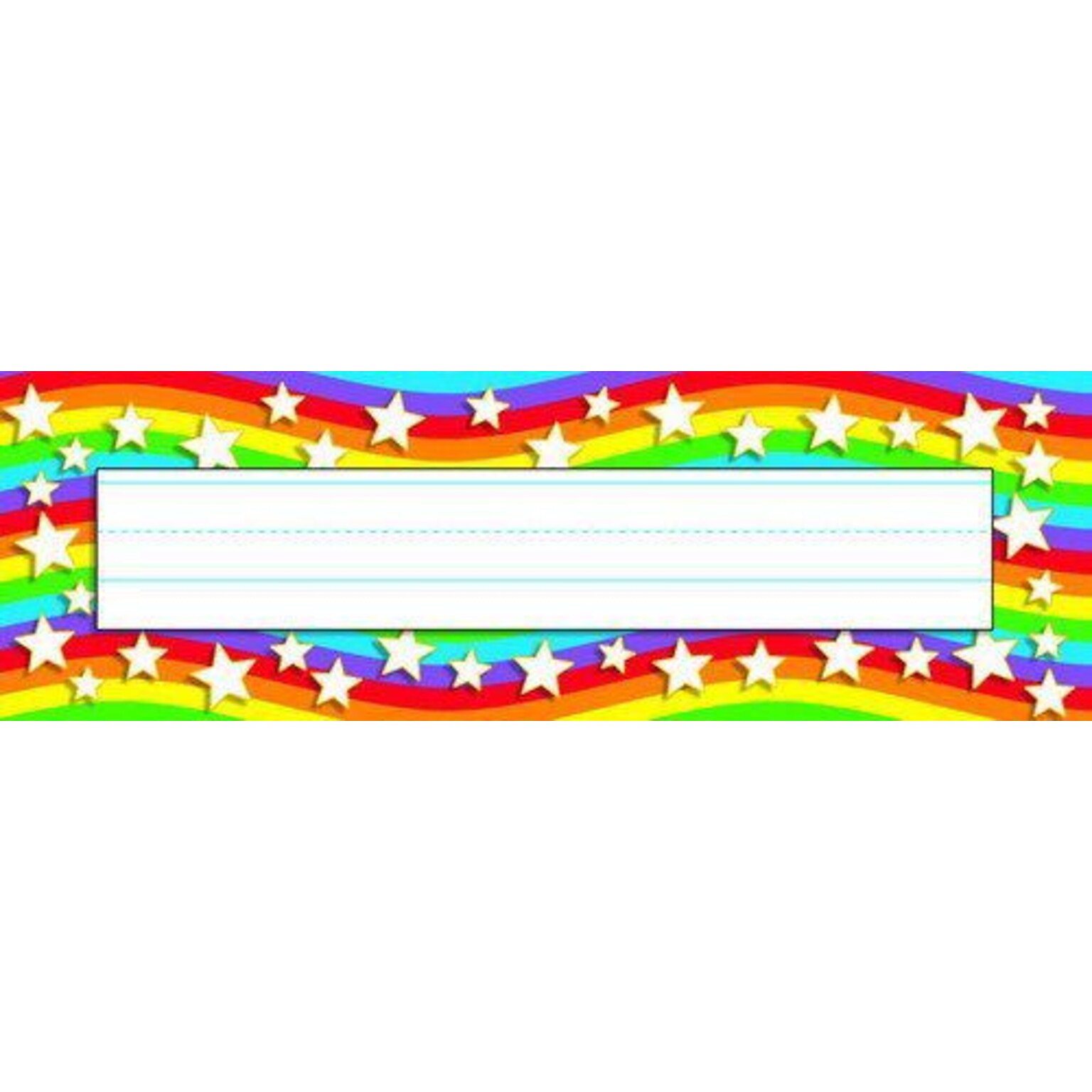 Trend® Desk Toppers® Name Plates, Star Rainbow