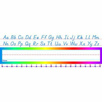 Alphabet-Number Line (Modern) Name Plates