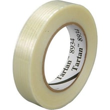 3M 8934 Strapping Tape, 4.0 Mil, 1 x 60yds., Clear, 12/Case (T915893412PK)