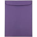 JAM Paper 9 x 12 Open End Catalog Envelopes, Dark Purple, 10/Pack (51287430D)