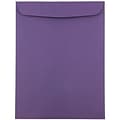 JAM Paper® 9 x 12 Open End Catalog Envelopes, Dark Purple, 25/Pack (51287430)