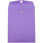 JAM Paper 9" x 12" Open End Catalog Colored Envelopes with Clasp Closure, Violet Purple Recycled, 10/Pack (900906767B)