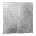 Wall Control Combo Metal Pegboard Panel, Gray, 2/Pack
