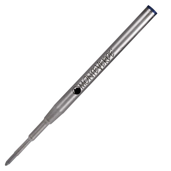 Monteverde Broad Ballpoint Refill For Montblanc Ballpoint Pens, Broad Point, Blue/Black Ink, 6/Pack (M143BB)