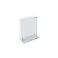 Azar® 5" x 3 1/2" Vertical Double Sided Stand Up Acrylic Sign Holder, Clear, 10/Pack
