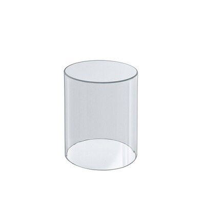Azar Displays Clear Acrylic Cylinder Display, Plastic Round Container and Riser, 4W x 8H (556408)