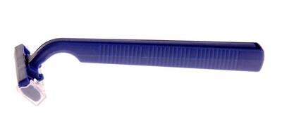 Medline Twin Blade Facial Razors, Blue 500/Pack