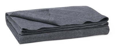 Medline Polyester/Cellulose Emergency Blankets, Gray, 80 L x 40 W, 10/Pack