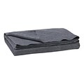 Medline Polyester/Cellulose Emergency Blankets, Gray, 80 L x 40 W, 10/Pack