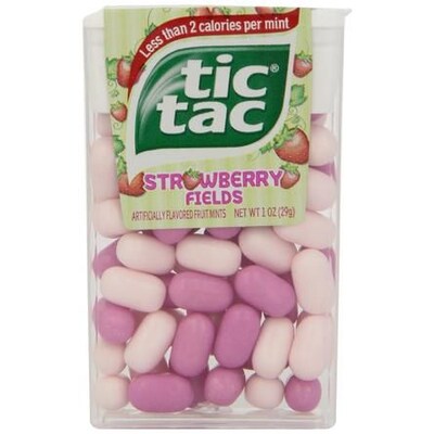 Tic Tac® Mints, Strawberry, 12 Packs/Box