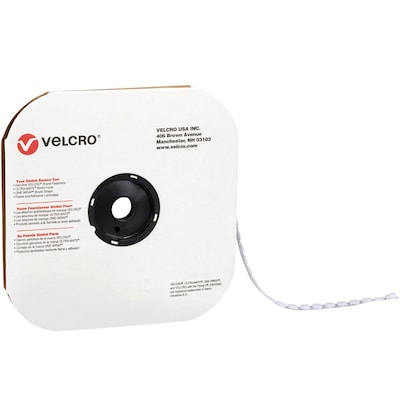 Velcro® 1/2" Individual Dots Velcro Tape, Loop, Black, 1440/Case
