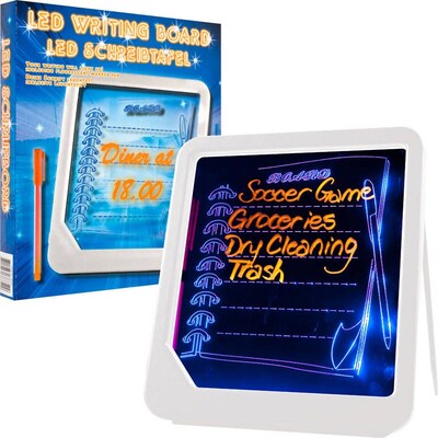 Trademark Home™ LED Writing Menu Message Board, White