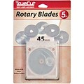 TrueCut Rotary Cutter Replacement Blades 45mm, 5/Pkg