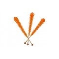 Orange Rock Candy Sticks, 12 Count