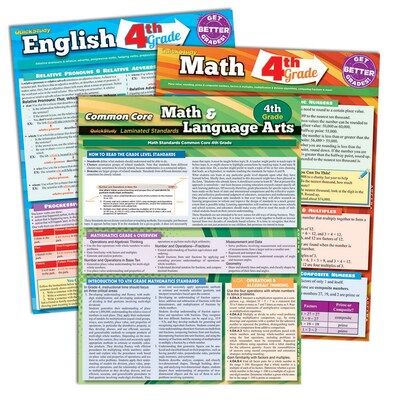 BarCharts, Inc. - QuickStudy® 4th Grade Resource Set