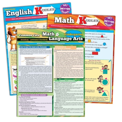 BarCharts, Inc. - QuickStudy® Kindergarten Resource Set