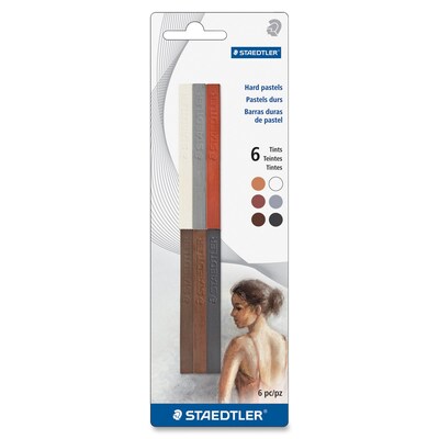 Staedtler 2490 Compressed Charcoal, Multicolor, 6/Pack (2490BK-1A6)