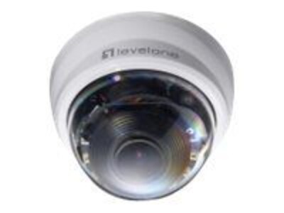 LevelOne® FCS-4301 Wired Indoor/Outdoor PTZ Dome Network Camera; 9 mm Focal Length
