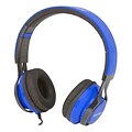 Gear Head (HS3500BLU) Wired Stereo Studio Headphone; Black/Blue