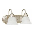 Aurora Lighting A19 Bath Vanity Lamp; Brushed Nickel(STL-VME013427)