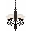 Aurora Lighting Incandescent Chandelier, Antique Bronze (STL-VME925355)