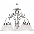 Aurora Lighting Incandescent Chandelier, Brushed Nickel (STL-VME321454)