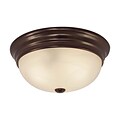 Aurora Lighting Compact Fluorescent Flush Mount, Antique Bronze (STL-VME968246)