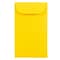 JAM Paper #3 Coin Business Colored Envelopes, 2.5 x 4.25, Yellow Recycled, 100/Pack (356730537B)