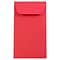 JAM Paper #6 Coin Business Colored Envelopes, 3.375 x 6, Red Recycled, 100/Pack (356730561B)