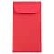 JAM Paper #5.5 Coin Business Colored Envelopes, 3.125 x 5.5, Red Recycled, 100/Pack (356730551B)