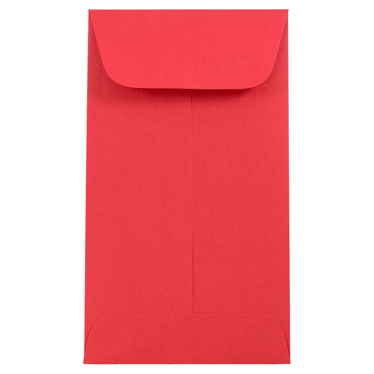 JAM Paper® #5.5 Coin Envelopes, 3 1/8 x 5 1/2, Bright Hue Red, 50/Pack (356730551I)