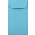 JAM Paper® #5.5 Coin Business Colored Envelopes, 3.125 x 5.5, Blue Recycled, Bulk 500/Box (356730549H)