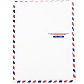JAM Paper® 9 x 12 Airmail Open End Catalog Envelopes, White, Bulk 1000/Carton (1430744B)