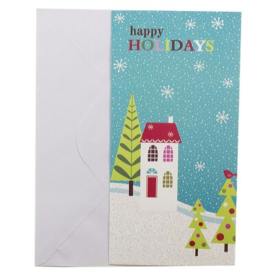 JAM Paper® Christmas Money Cards Set, Happy Holidays Wonderland, set of 6 (526IG74700)