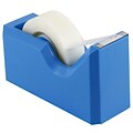 JAM Paper® Modern Tape Dispenser, Blue, Sold Individually (338BU)