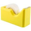 JAM Paper® Modern Tape Dispenser, Yellow, Sold Individually (338YE)