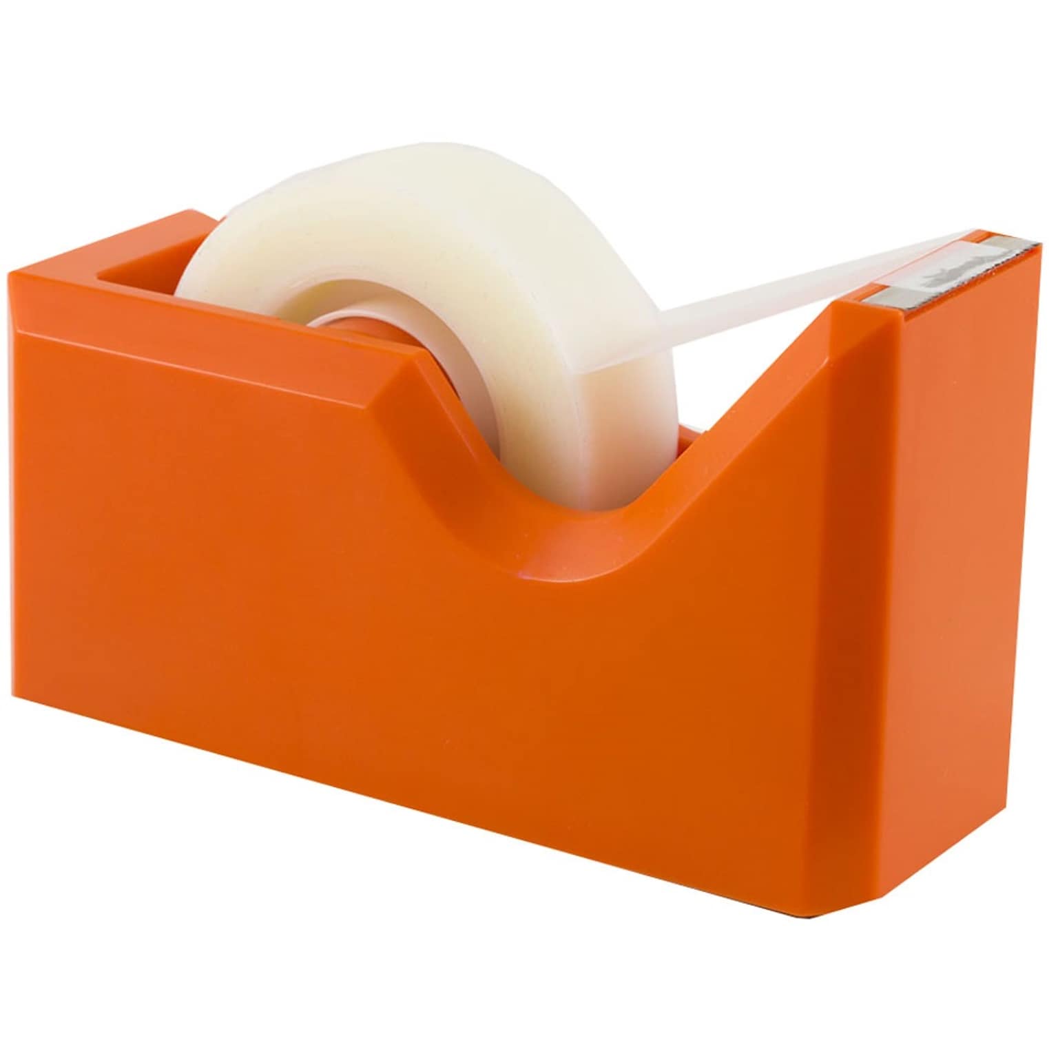 JAM Paper® Modern Tape Dispenser, Orange, Sold Individually (338OR)