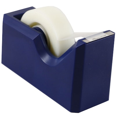 JAM Paper® Modern Tape Dispenser, Navy Blue, Sold Individually (338NA)