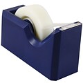JAM Paper® Modern Tape Dispenser, Navy Blue, Sold Individually (338NA)