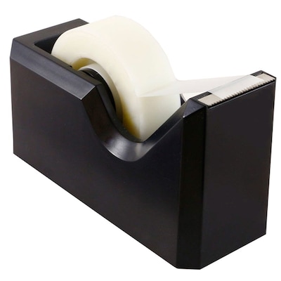 JAM Paper Modern Tape Dispenser, Black (338BL)