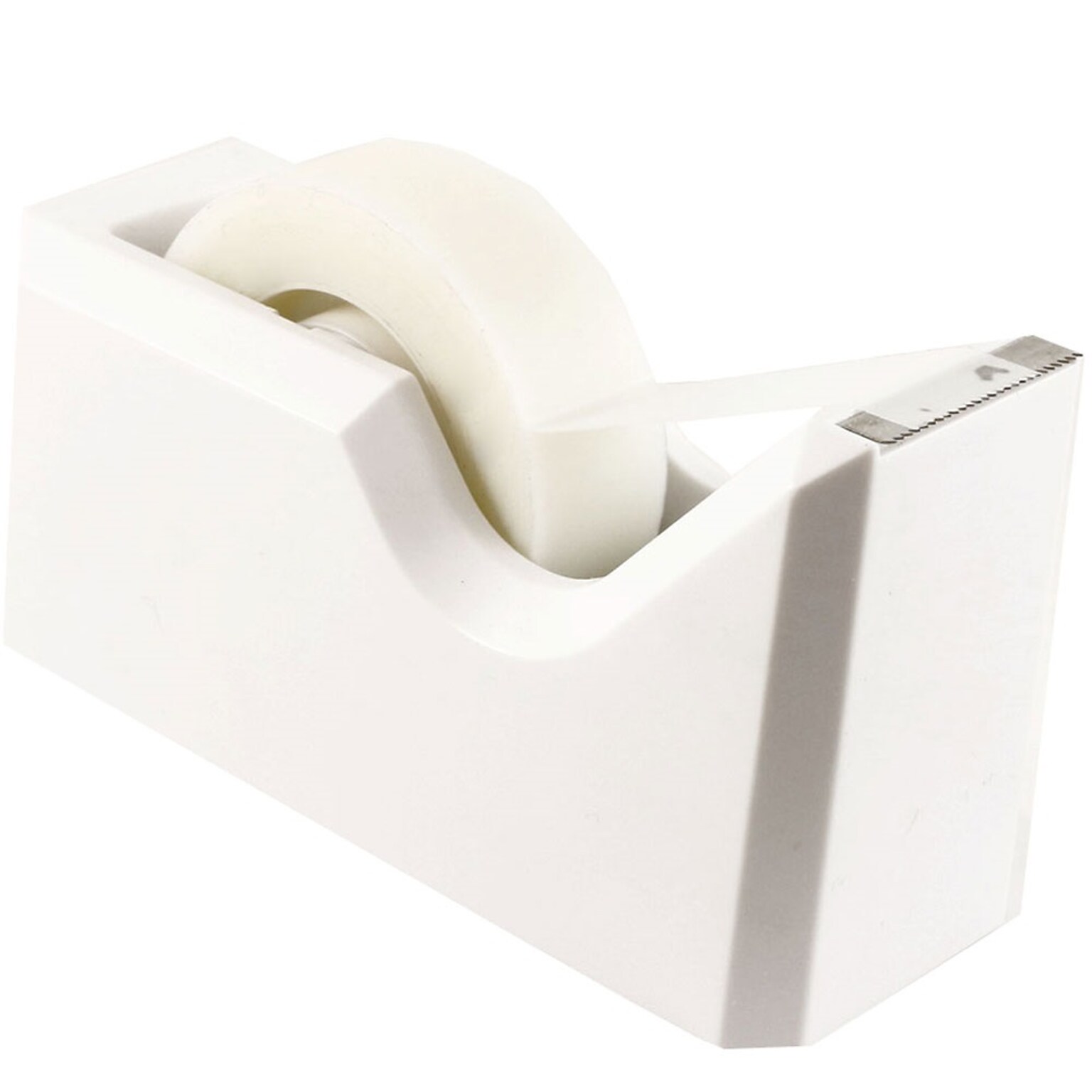 JAM Paper Colorful Desktop Tape Dispenser, White (338WH)