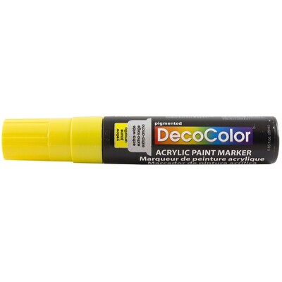 JAM Paper® Jumbo Point Acrylic Paint Marker, Yellow, Sold Individually (526415YE)
