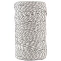 JAM Paper® Bakers Twine, Grey & White, 109 Yards, Sold Individually (349530309)