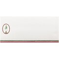JAM Paper® #10 Business Christmas Holiday Envelopes, 4 1/8 x 9 1/2, Christmas Tree Design, 25/pack (52692701786)
