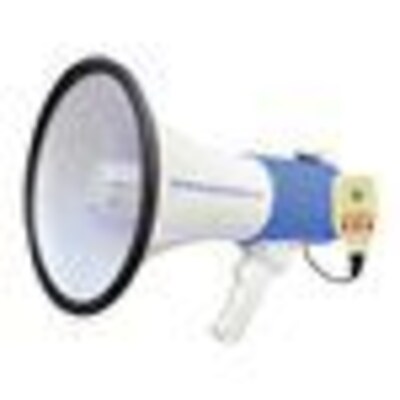 Pyle Pro 50-watt Megaphone Bullhorn With Record, Siren & Talk Modes