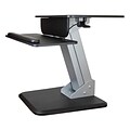 StarTech.com® ARMSTS 30 Sit-to-Stand Workstation; Black/Silver