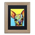 Trademark Fine Art Chihuahua by Dean Russo 11 x 14 Black Matted Wood Frame (886511837744)